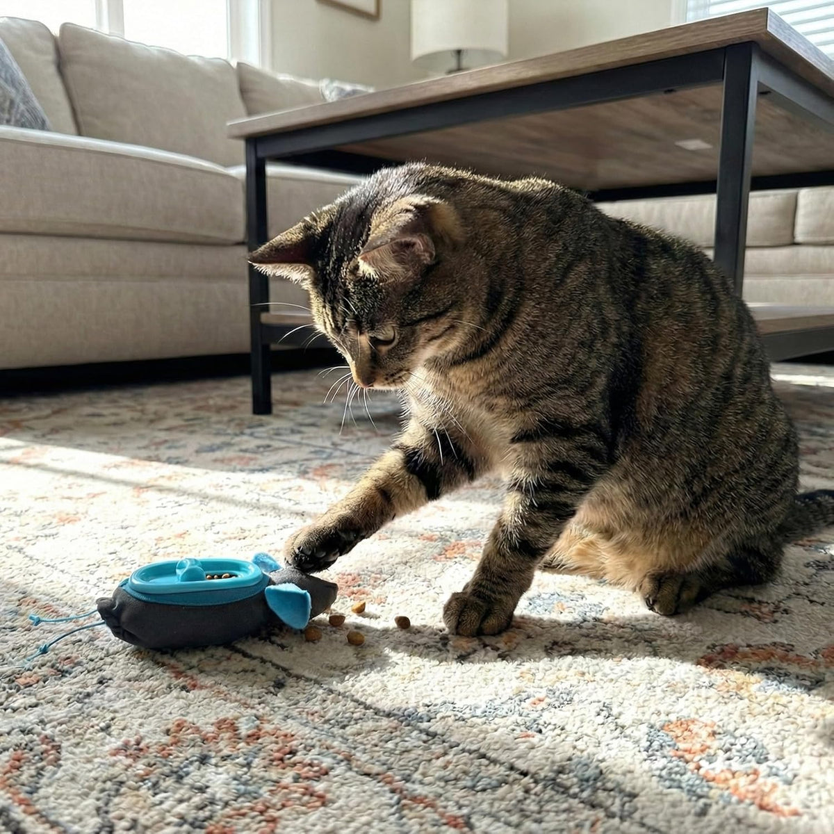 Doc & Phoebe's Indoor Hunting Cat Feeder, Interactive Slow Feed Puzzle Toy, Durable Design for Indoor Cats — product image 10