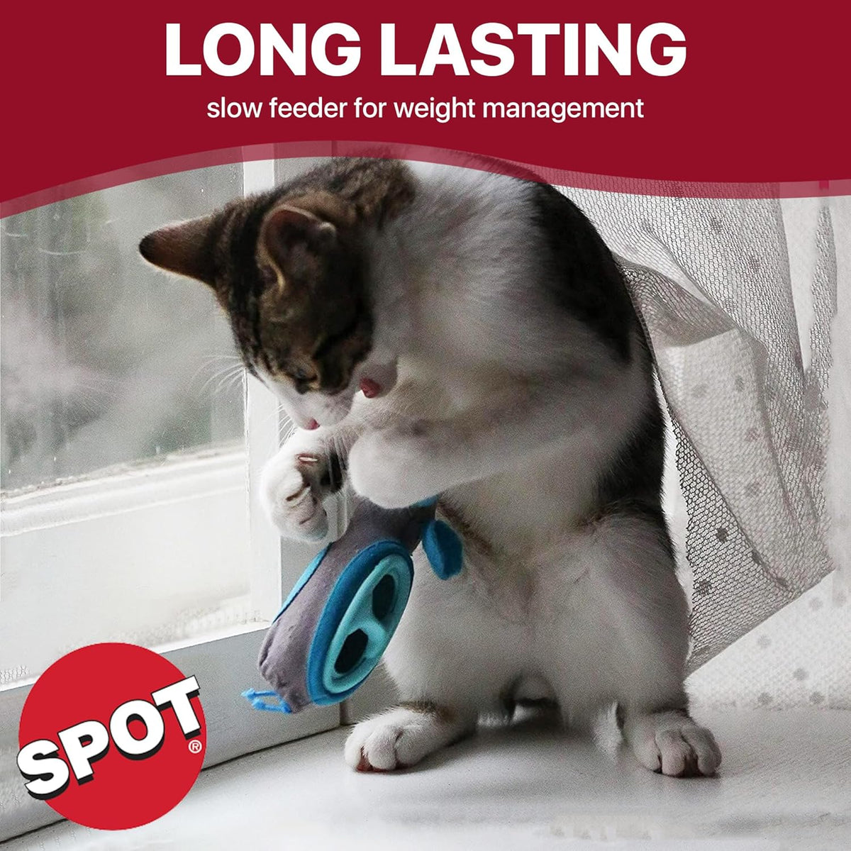 Doc & Phoebe's Indoor Hunting Cat Feeder, Interactive Slow Feed Puzzle Toy, Durable Design for Indoor Cats — product image 9