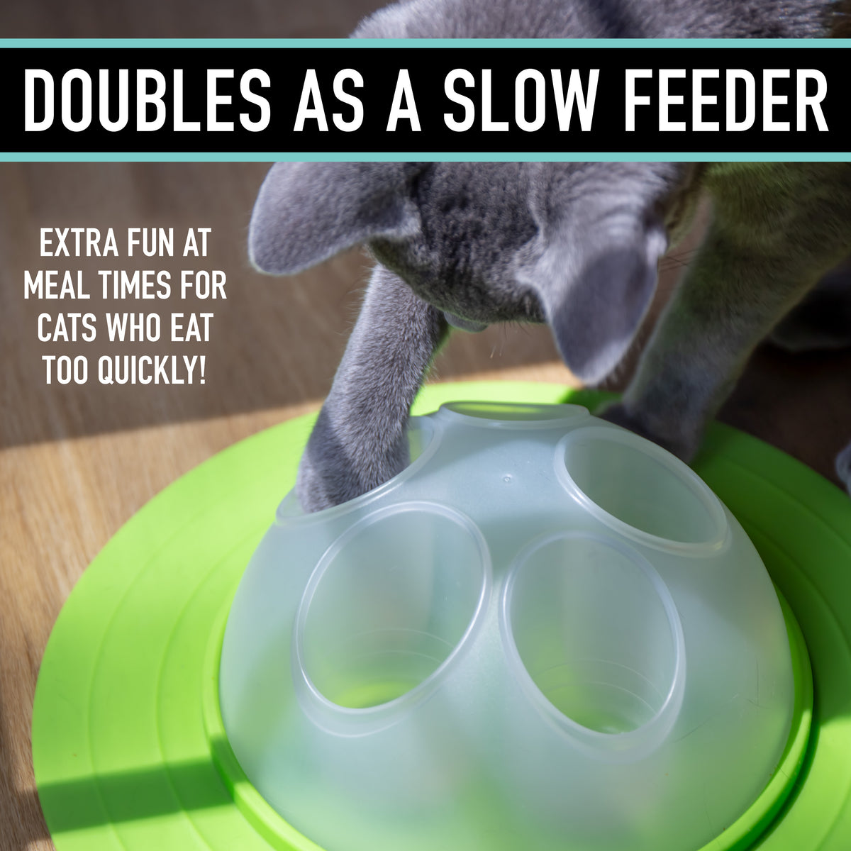 Franklin Pet Supply Interactive Cat Digging Slow Feeder Bowl - Toy Cat Bowl for Treats + Food - Scratching Bowl Slow Feeder - Interactive Toy + Slow Feeder Bowl for Cats + Kittens — product image 7