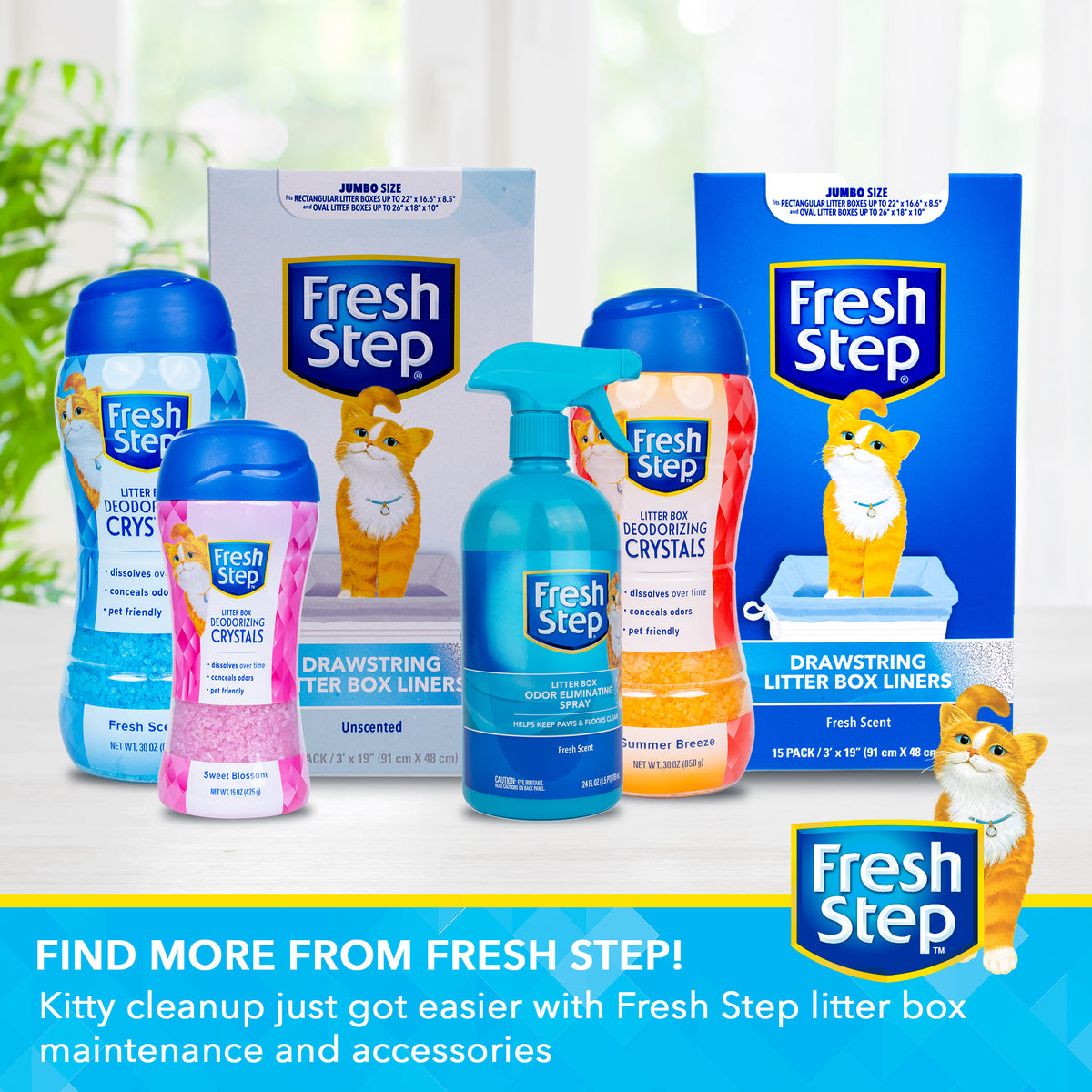 Fresh Step Cat Litter Deodorizing Scent Boosting Crystals in Fresh Scent, 32 Ounce — product image 5