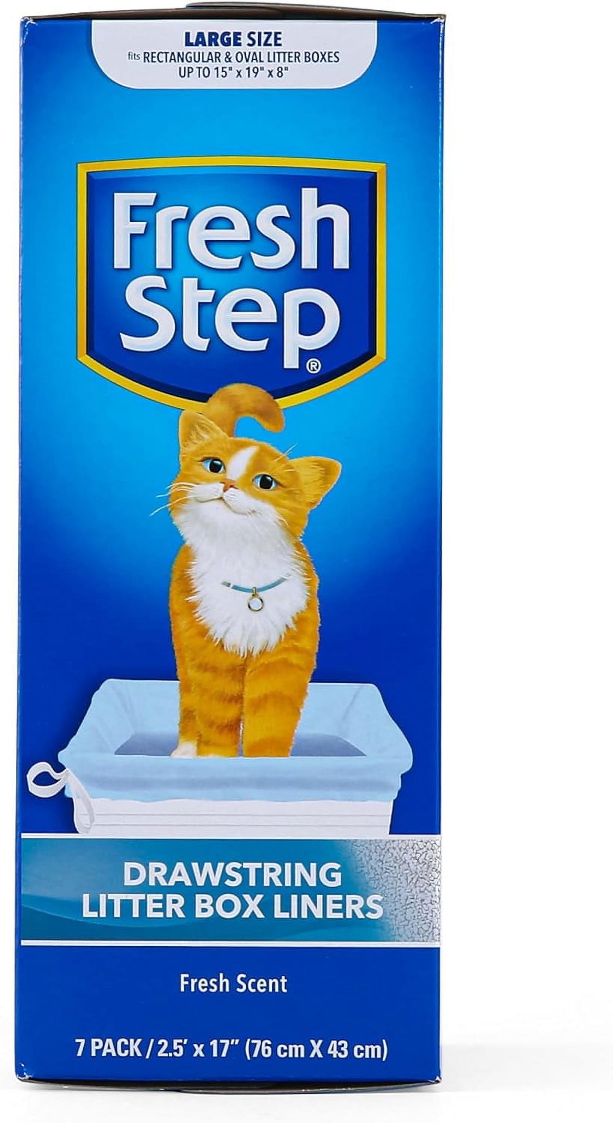 Fresh Step Drawstring Litter Box Liners, Fresh  Scent, Large Size, 30" x 17" - 7 Count — product image 2