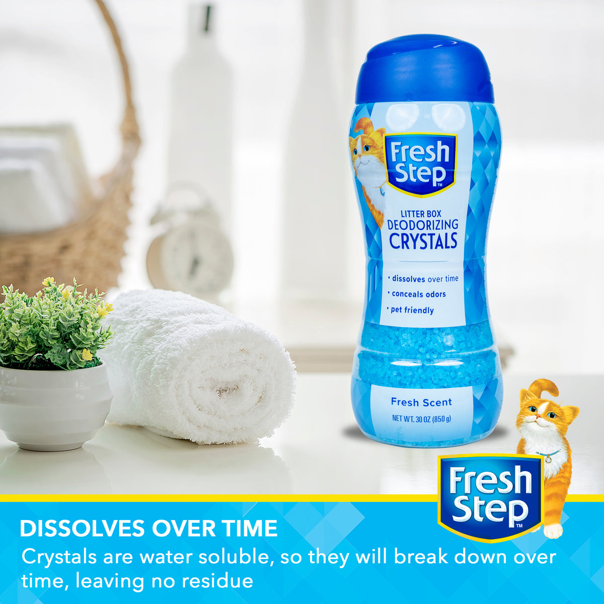 Fresh Step Litter Box Scent Crystals in Fresh Scent, 30oz — product image 8