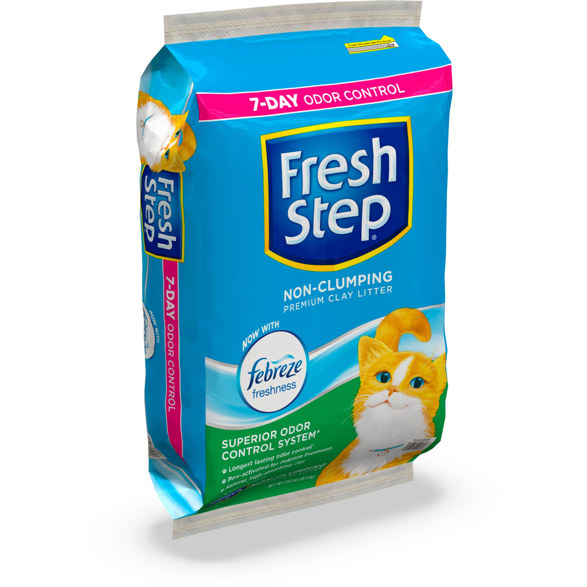 Fresh Step Non-Clumping Multi-Cat Premium Clay Cat Litter, Febreze Freshness Scent, 35 lb Bag — product image 7