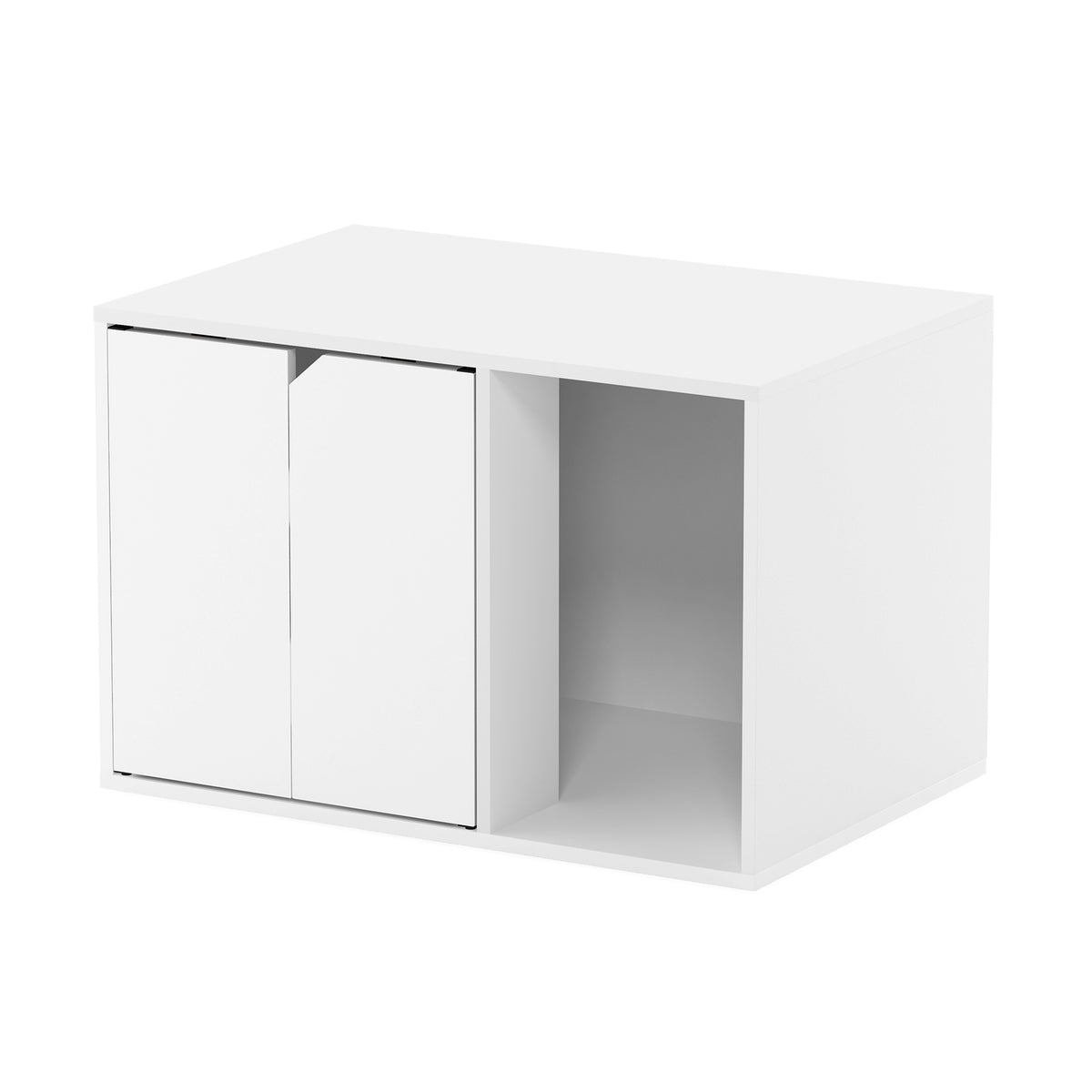 Furinno Peli Small Litter Box Enclosure, Solid White — product image 2
