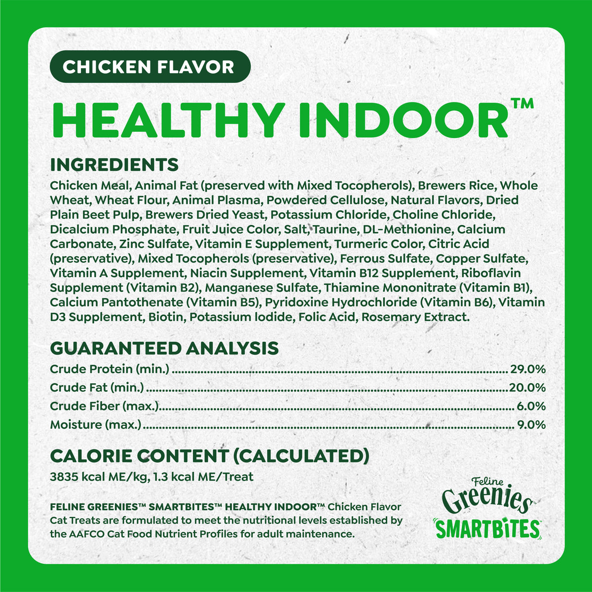 Greenies Feline Smartbites Chicken Flavor Healthy Indoor Cat Treats, 2.1 oz Pack — product image 8