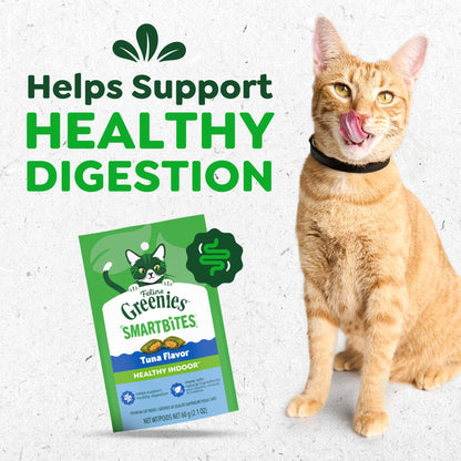 Greenies Feline Smartbites Tuna Flavor Healthy Indoor Cat Treats, 2.1 oz Pack — product image 3