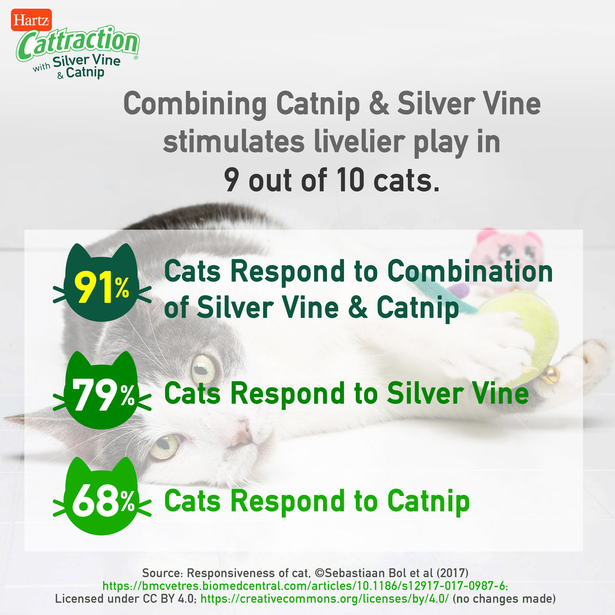Hartz Cattraction Macaron Mice with Silver Vine and Catnip Cat Toy, 2 Pack — product image 9