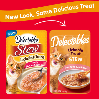 Hartz Delectables Stew Lickable Wet Cats, Tuna & Salmon, 12 Count — product image 2