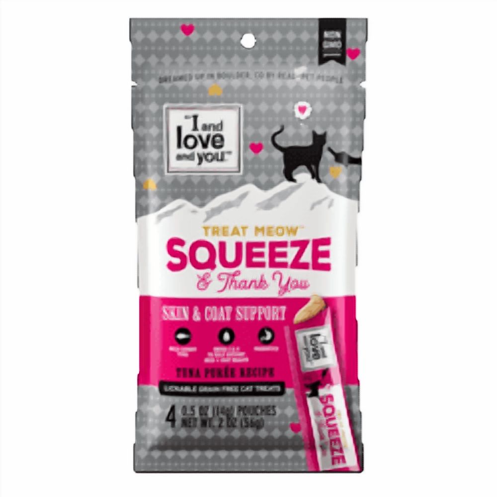 "I and love and you" Treat Meow Squeeze & Thank You Lickable Cat Treat Variety Chicken/Tuna — product image 5