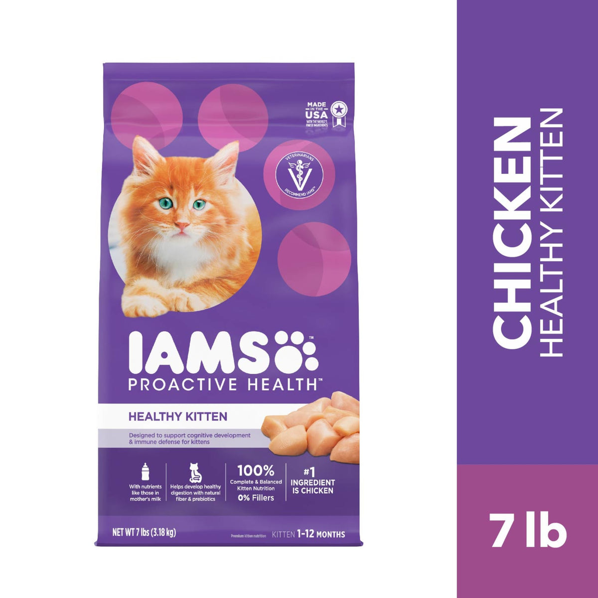 Iams Proactive Health Chicken Dry Cat Food For Kittens, 7 Lb Bag — product image 4