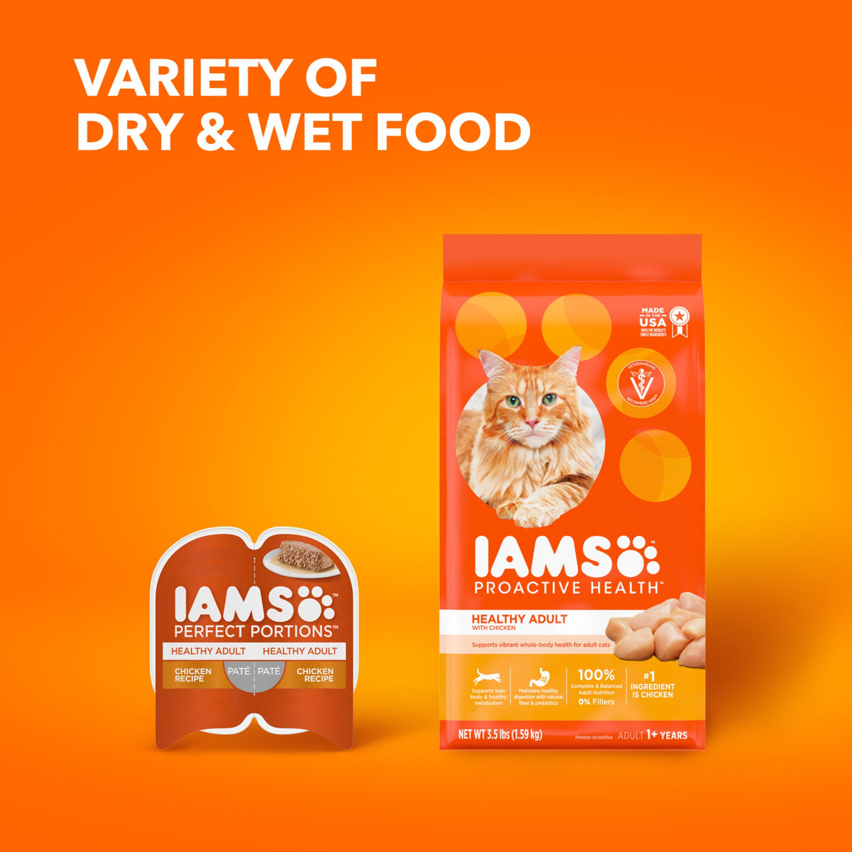 Iams Proactive Health Dry Cat Food, Chicken Flavor, 22 lb Bag — product image 7