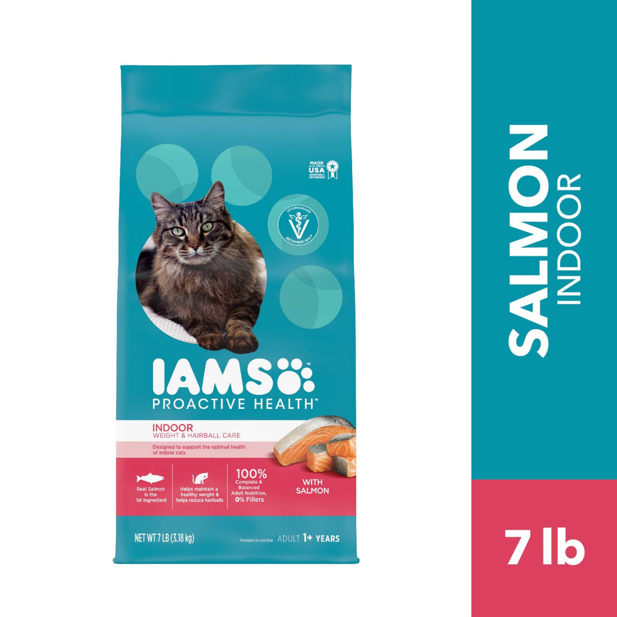 Iams Proactive Health Salmon Dry Cat Food, 7 Lb Bag — product image 4