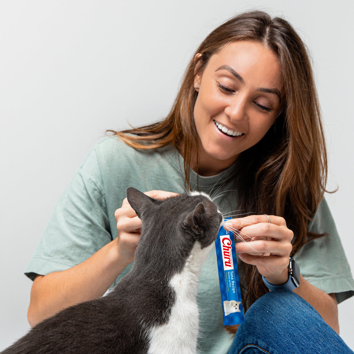 INABA Churu Cat Treats, Creamy Lickable Purée Cat Treat/Topper with Vitamin E, 0.5 Ounces Each Tube, 4 Tubes, Chicken Recipe — product image 8