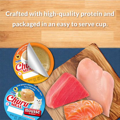 INABA Churu Meal Chowder Adult Wet Cat Food, 2.29 oz cup, 12-count, Chicken Variety Pack — product image 6