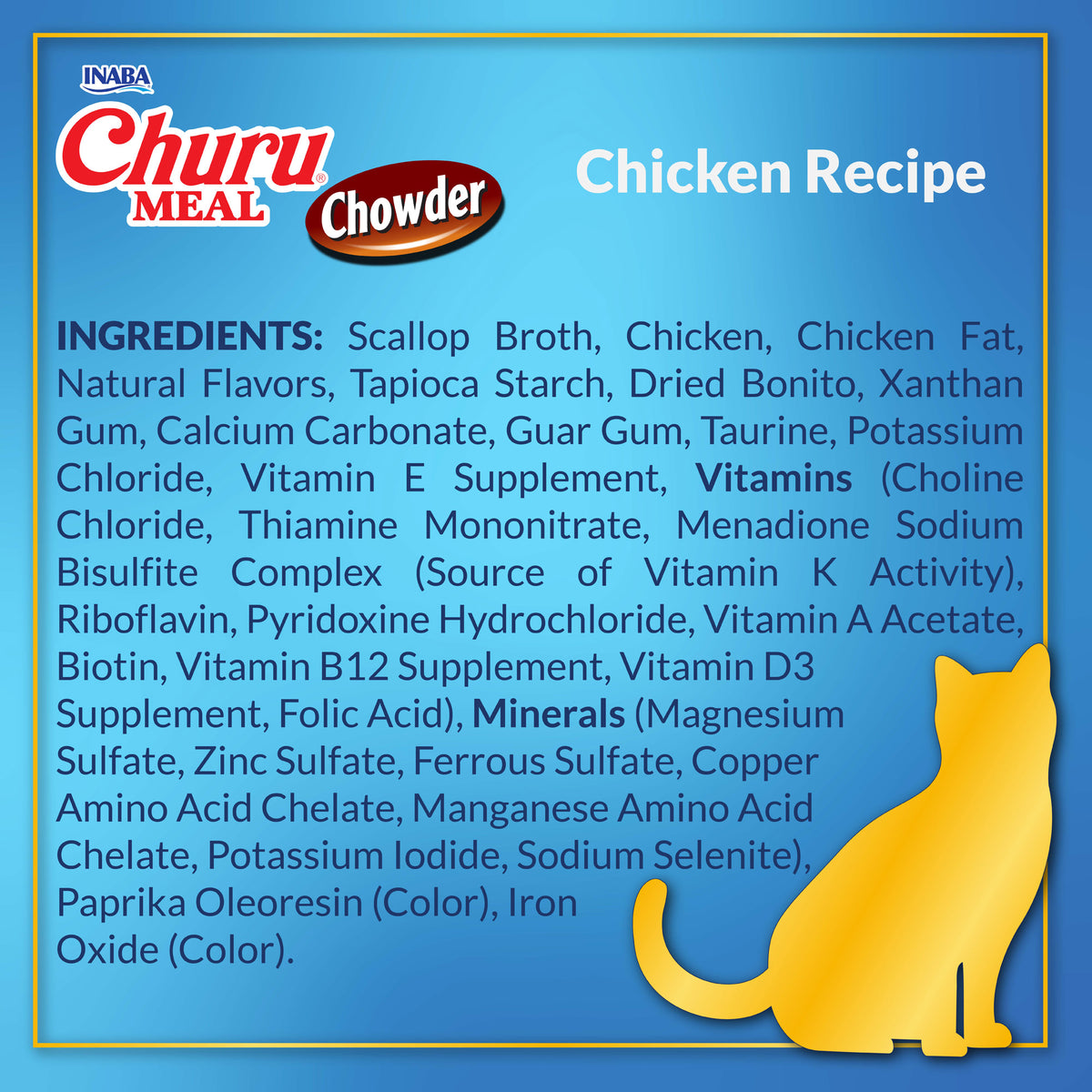 INABA Churu Meal Chowder Adult Wet Cat Food, 2.29 oz cup, 12-count, Chicken Variety Pack — product image 8