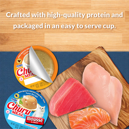 INABA Churu Meal Mousse Adult Wet Cat Food, 2.29 oz cup, 1-count, Tuna Recipe — product image 4