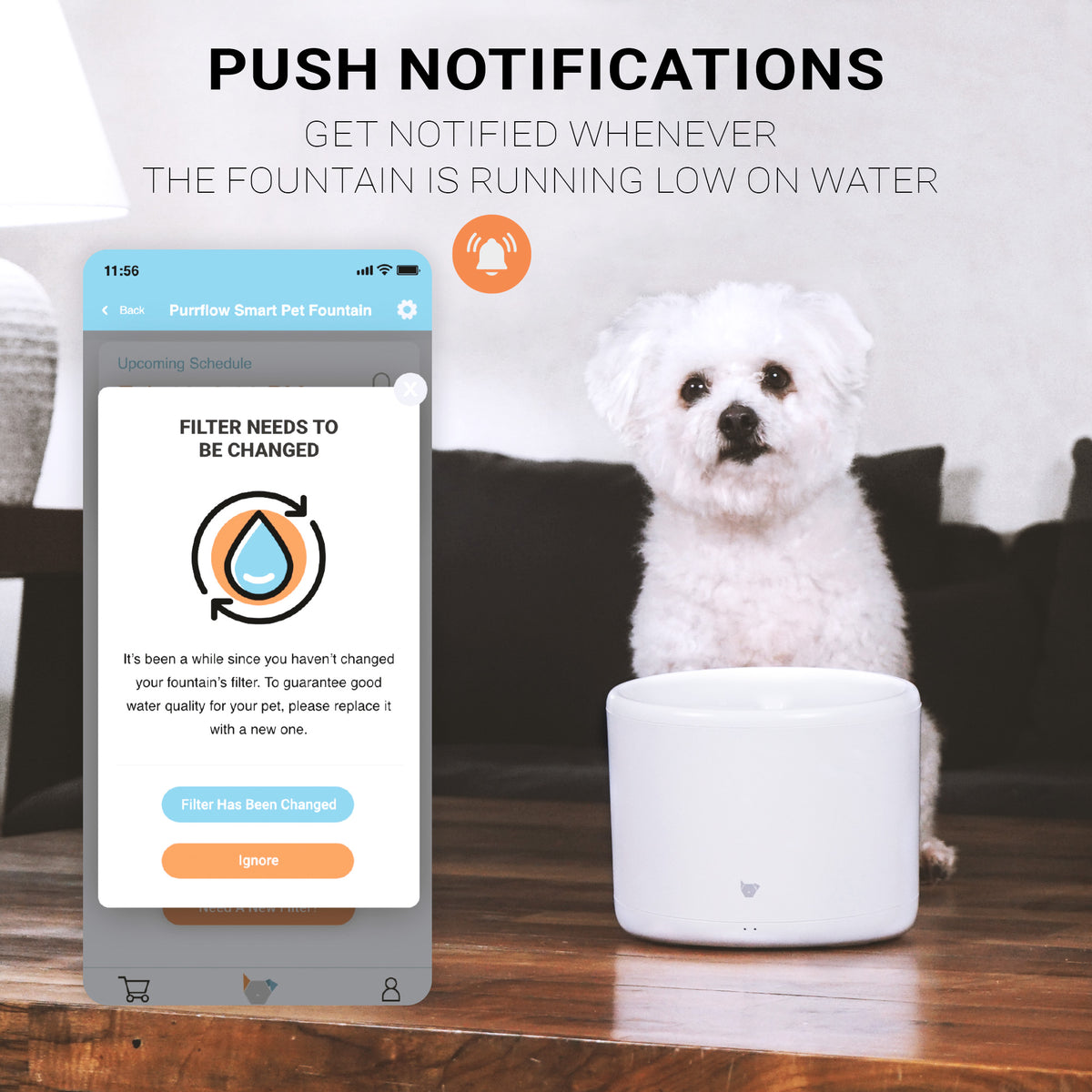 Instachew Purrflow Smart Cat & Dog Water Fountain: Automatic Dog and Cat Water Dispenser — product image 3