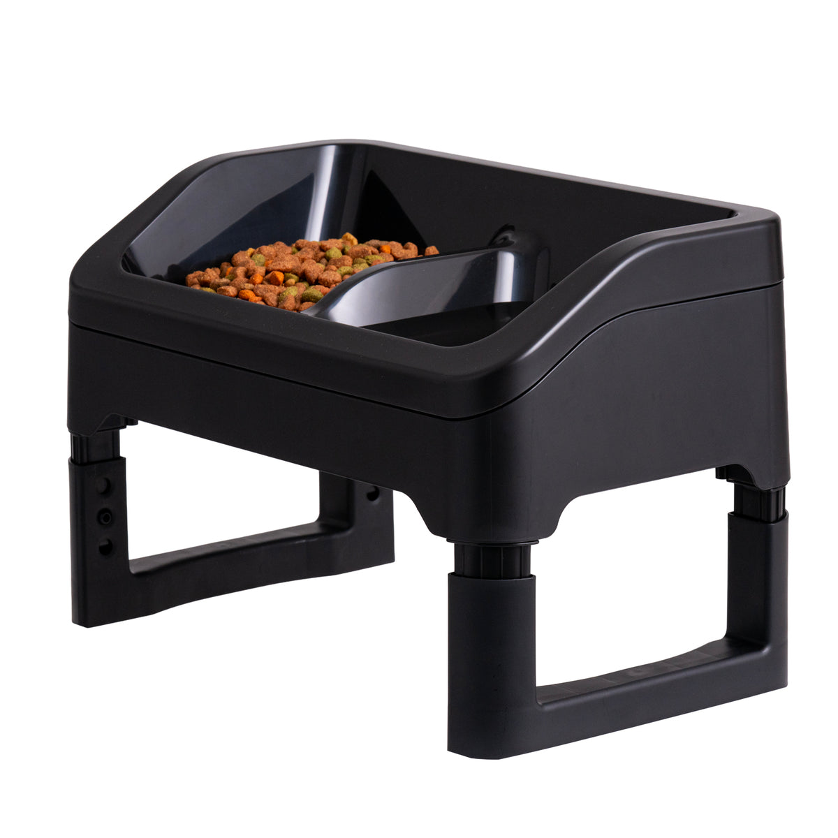 IRIS Adjustable Elevated Pet Feeder, Black, 2 Pk — product image 13