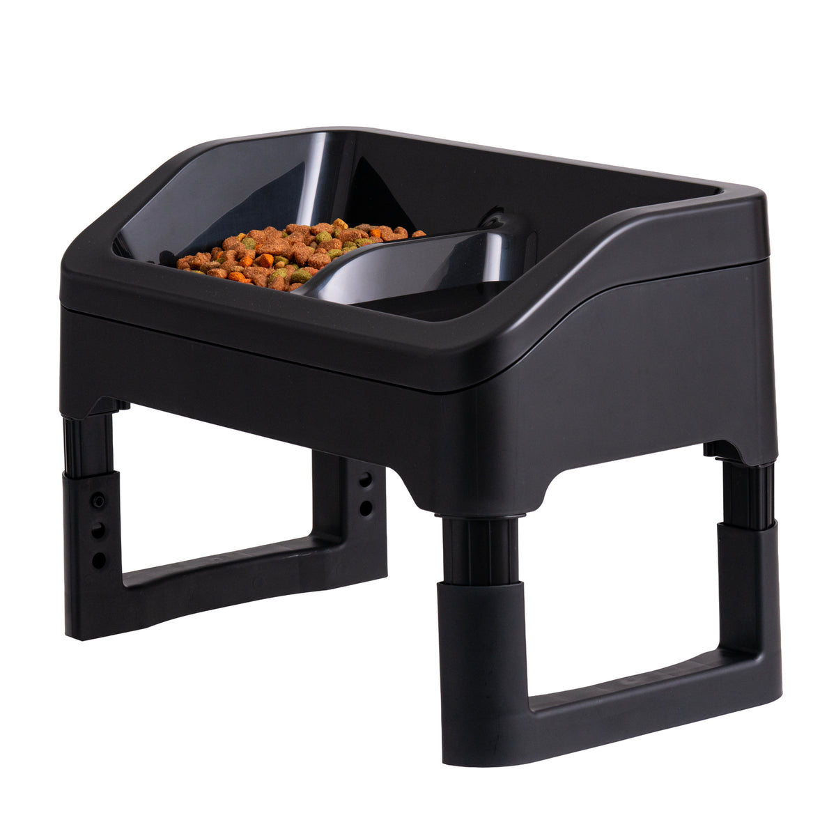 IRIS Adjustable Elevated Pet Feeder, Black, 2 Pk — product image 14