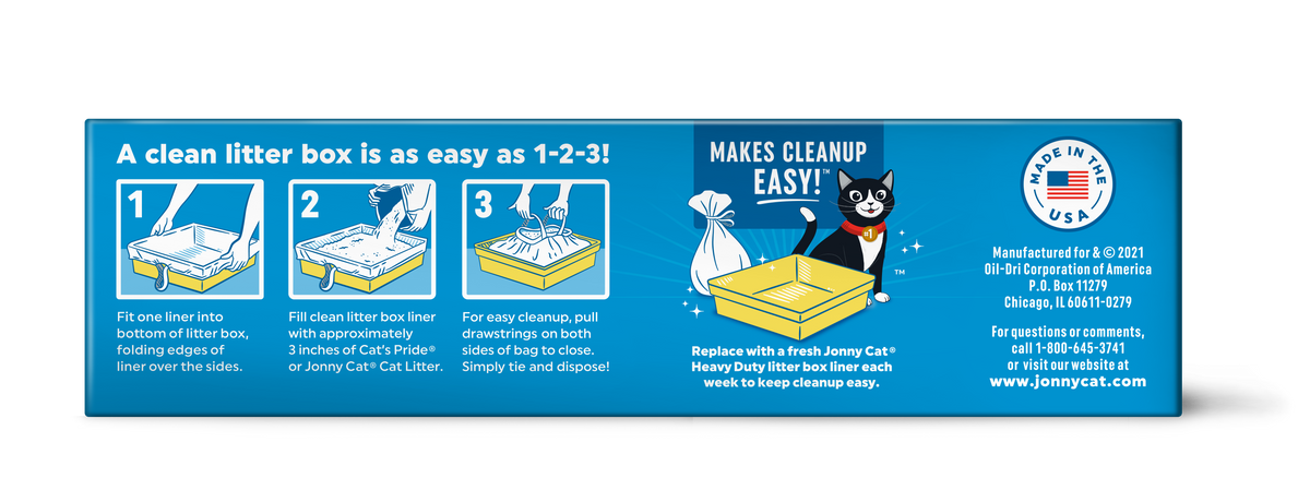 Jonny Cat Heavy Duty Jumbo w/Drawstring Litter Box Liners, 5 ct — product image 3