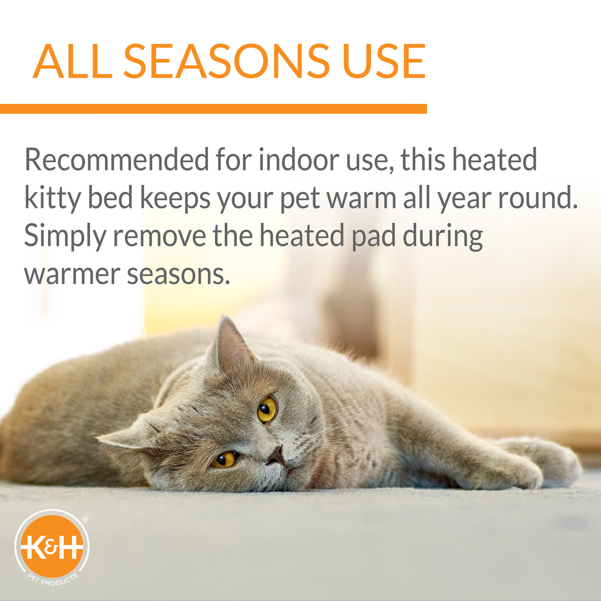 K&H Pet Products Thermo-Kitty Indoor Heated Cuddle Up Pet Bed Mocha 16 Inches — product image 3