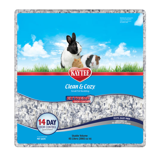 Kaytee Clean & Cozy Extreme Odor Control Small Bedding, for Rabbits, Guinea Pigs, Hamsters and more 65 liters