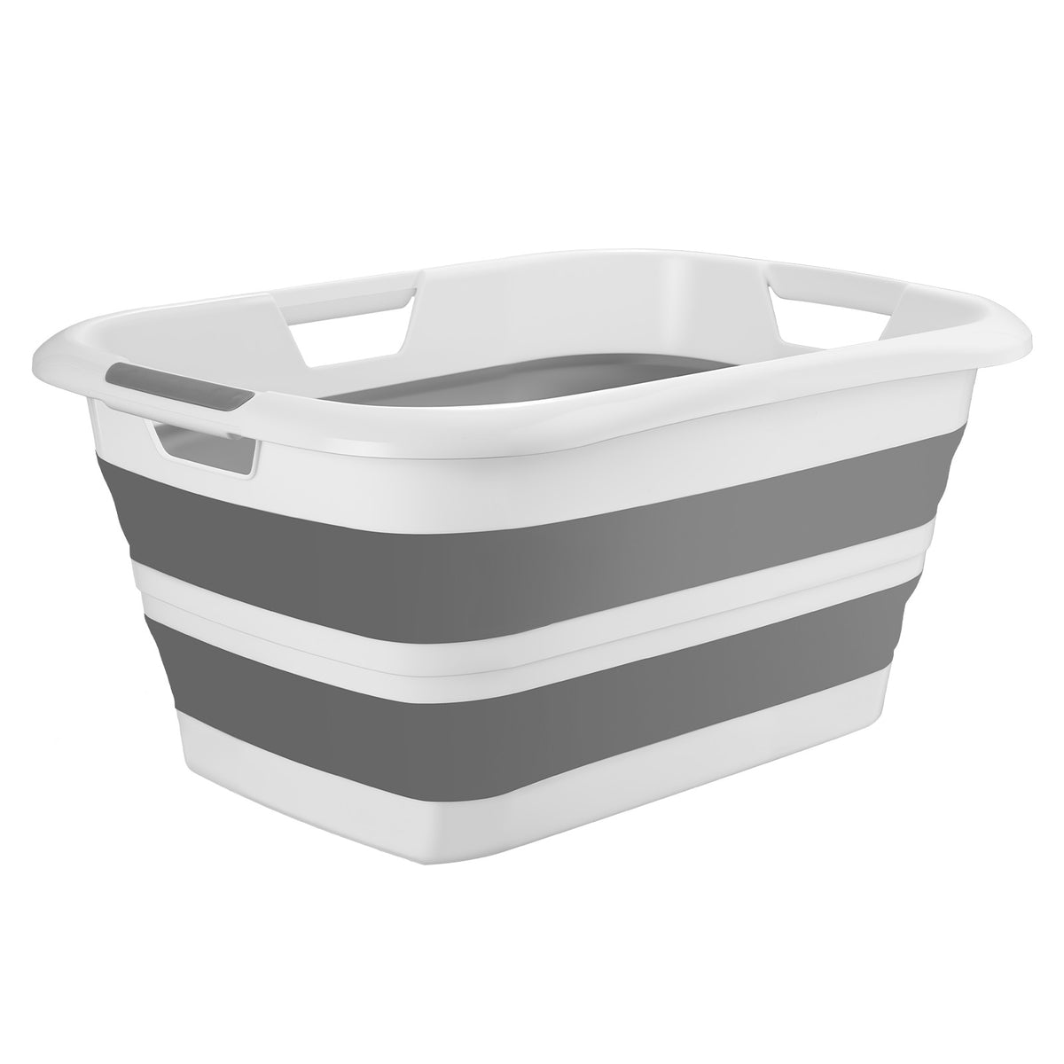 KFFKFF Collapsible Dog Bath Tub, Portable Pet Grooming and Bathing Station with Stable Support, Space-Saving Design, Built-In Drainage Hole for Small Pets, Puppies, and Cats, Gray and White — product image 9