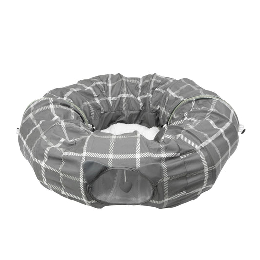 Kitty City, Cat Bed Tunnel, Gray, O/S