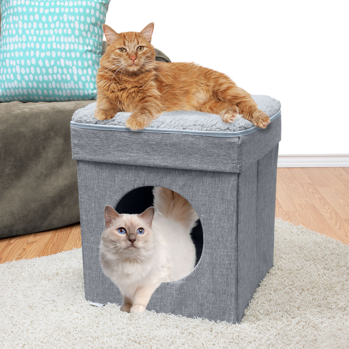 Kitty City Folding Cat Bed (Gray) — product image 3