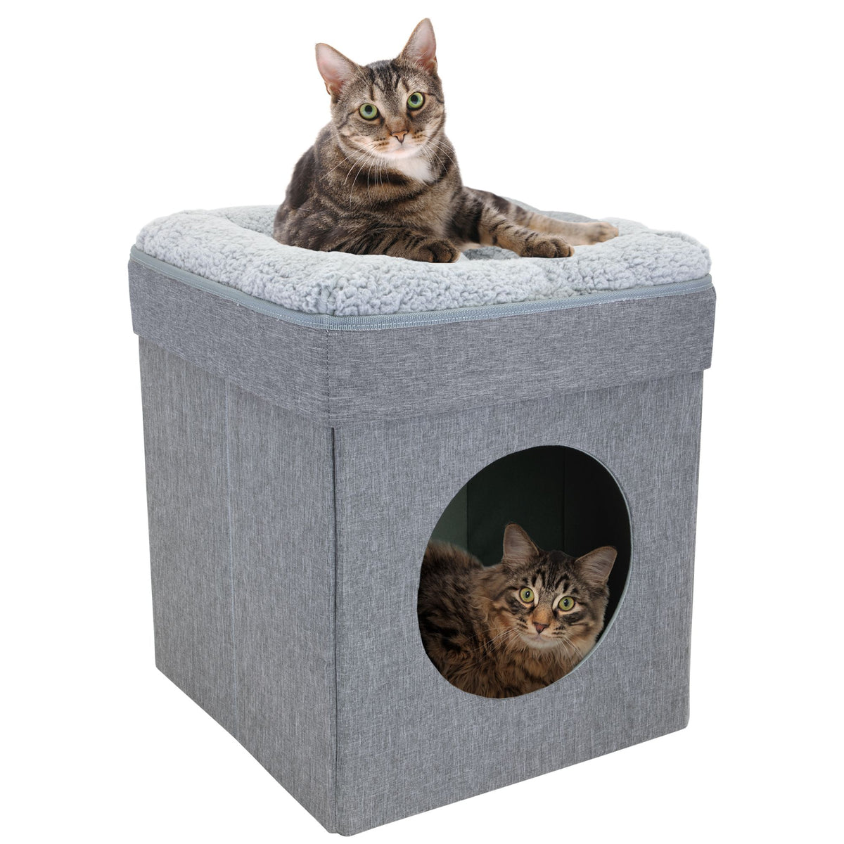 Kitty City Folding Cat Bed (Gray) — product image 5