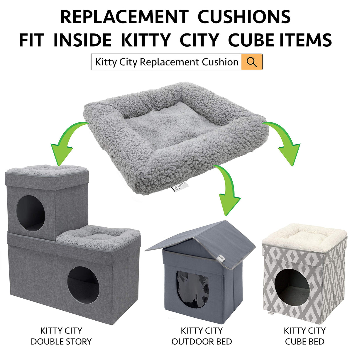 Kitty City Replacement Cushion For Folding Cat Bed — product image 6