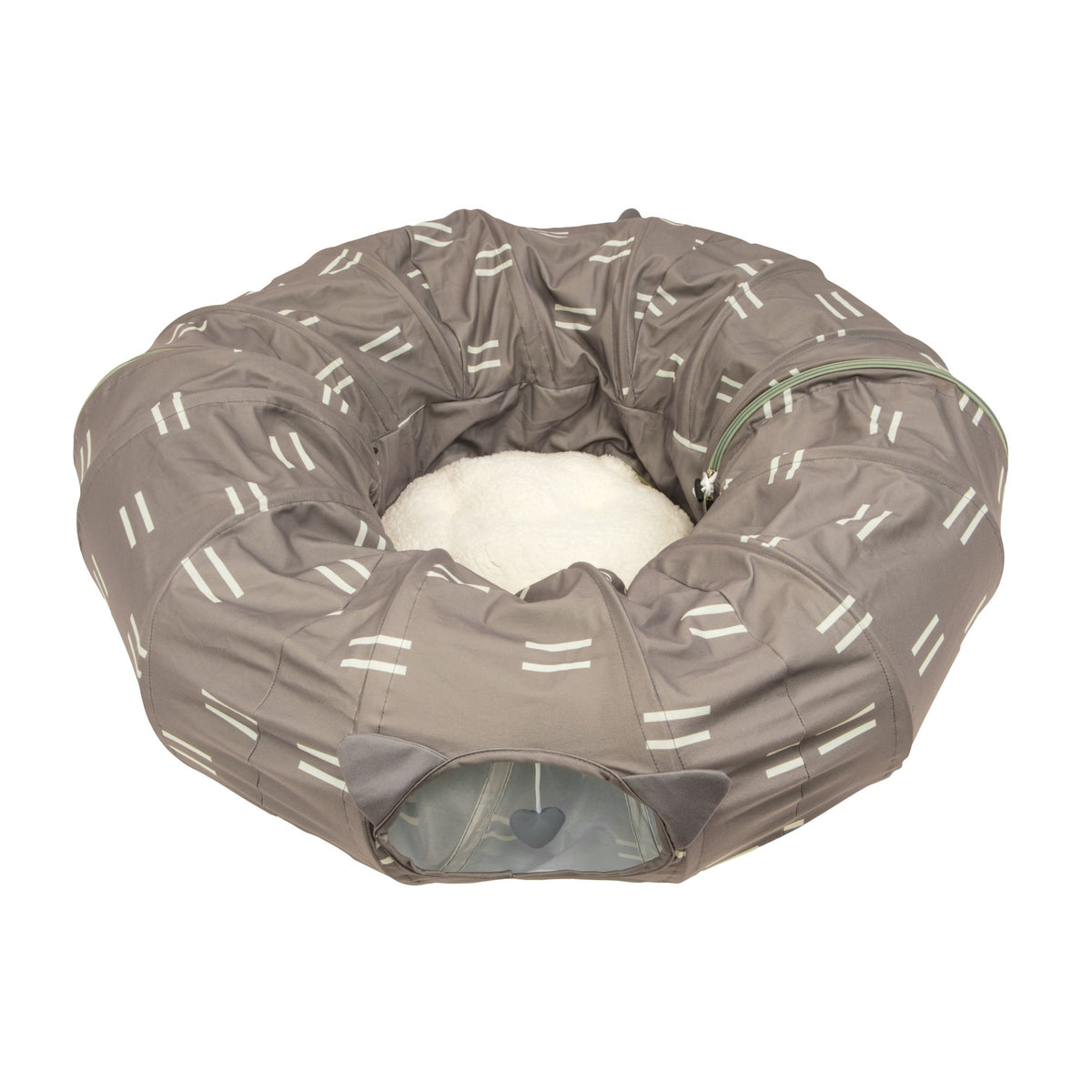 Kitty City Tunnel Cat Bed (Pattern) - brown — product image 3
