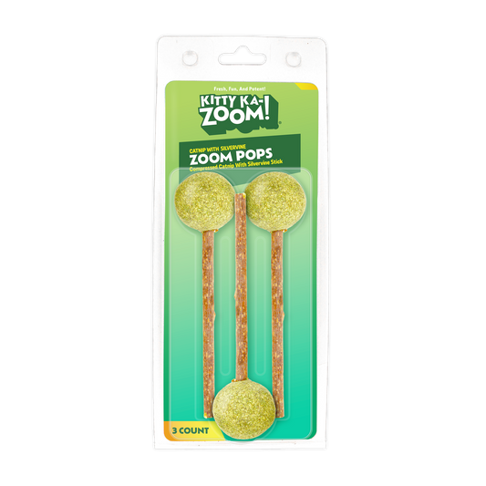 Kitty Ka Zoom Compressed Catnip Zoom Pops 3ct for Cats