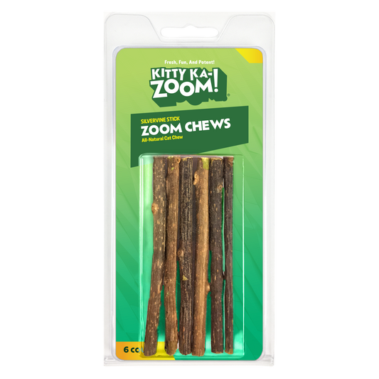 Kitty Ka Zoom Silvervine Catnip Sticks for Cats 5 Count