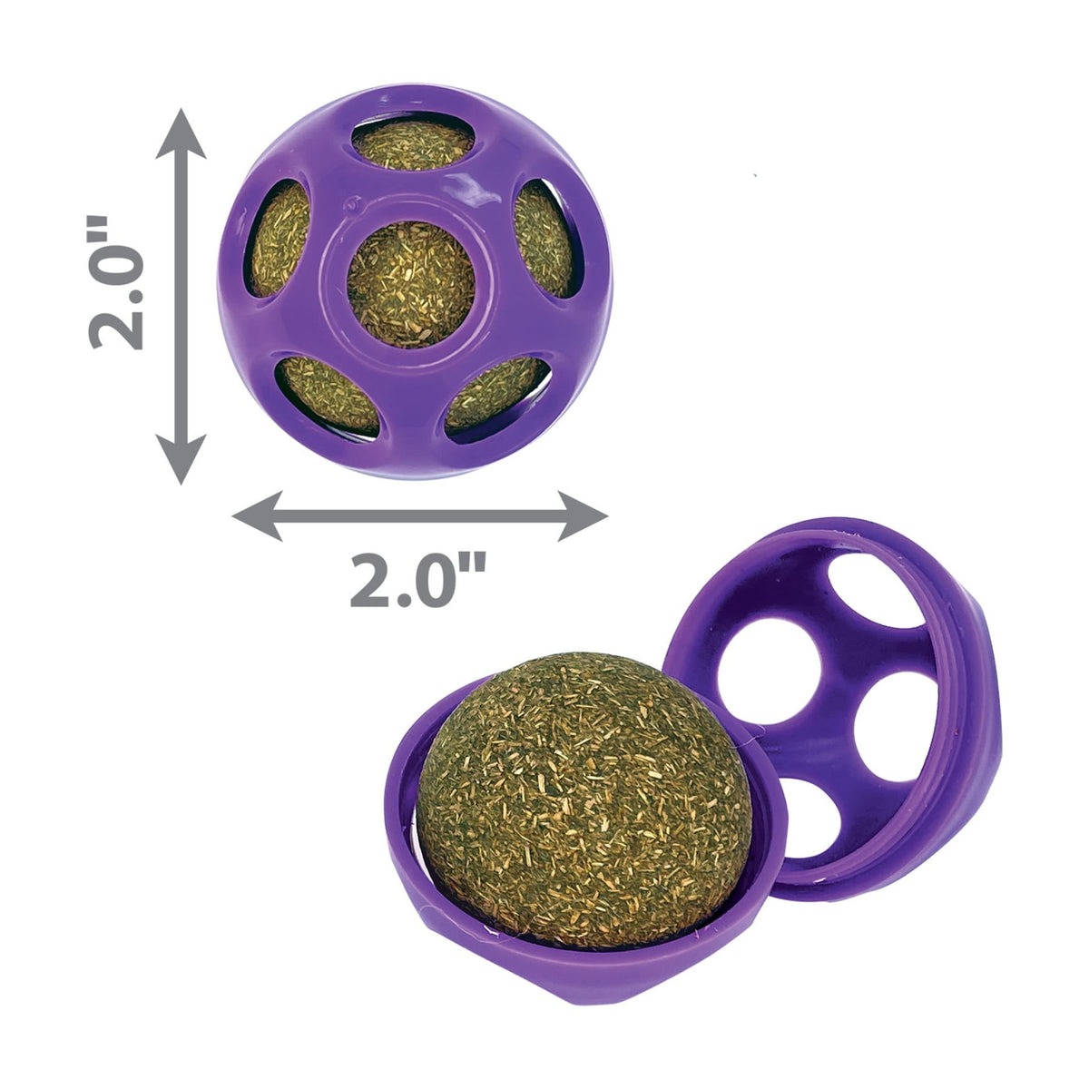 KONG® 2-in-1 Blissy Moon Ball Cat Toy with Premium North American Catnip — product image 4
