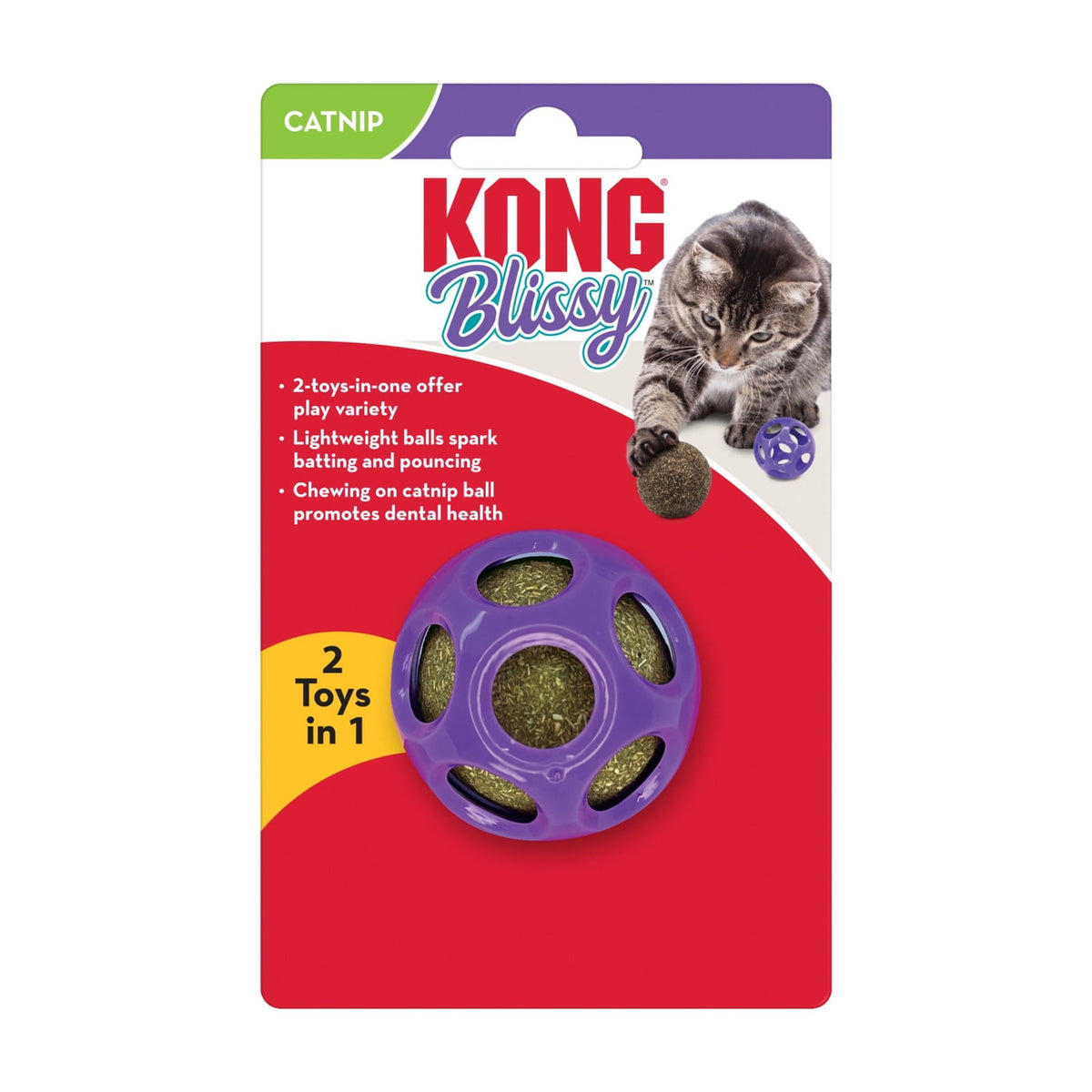 KONG® 2-in-1 Blissy Moon Ball Cat Toy with Premium North American Catnip — product image 5