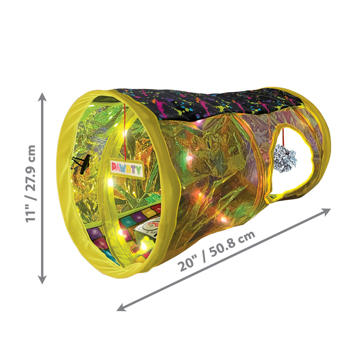 KONG® Play Spaces Rave Cave Cat Tunnel, Foldable Multi-Sensory Catnip Toy — product image 4