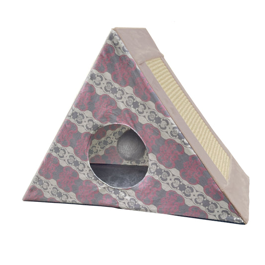 KONG® Play Spaces Zen Den, Multi-Sensory Foldable Cat Toy, for Scratching Batting and Hiding