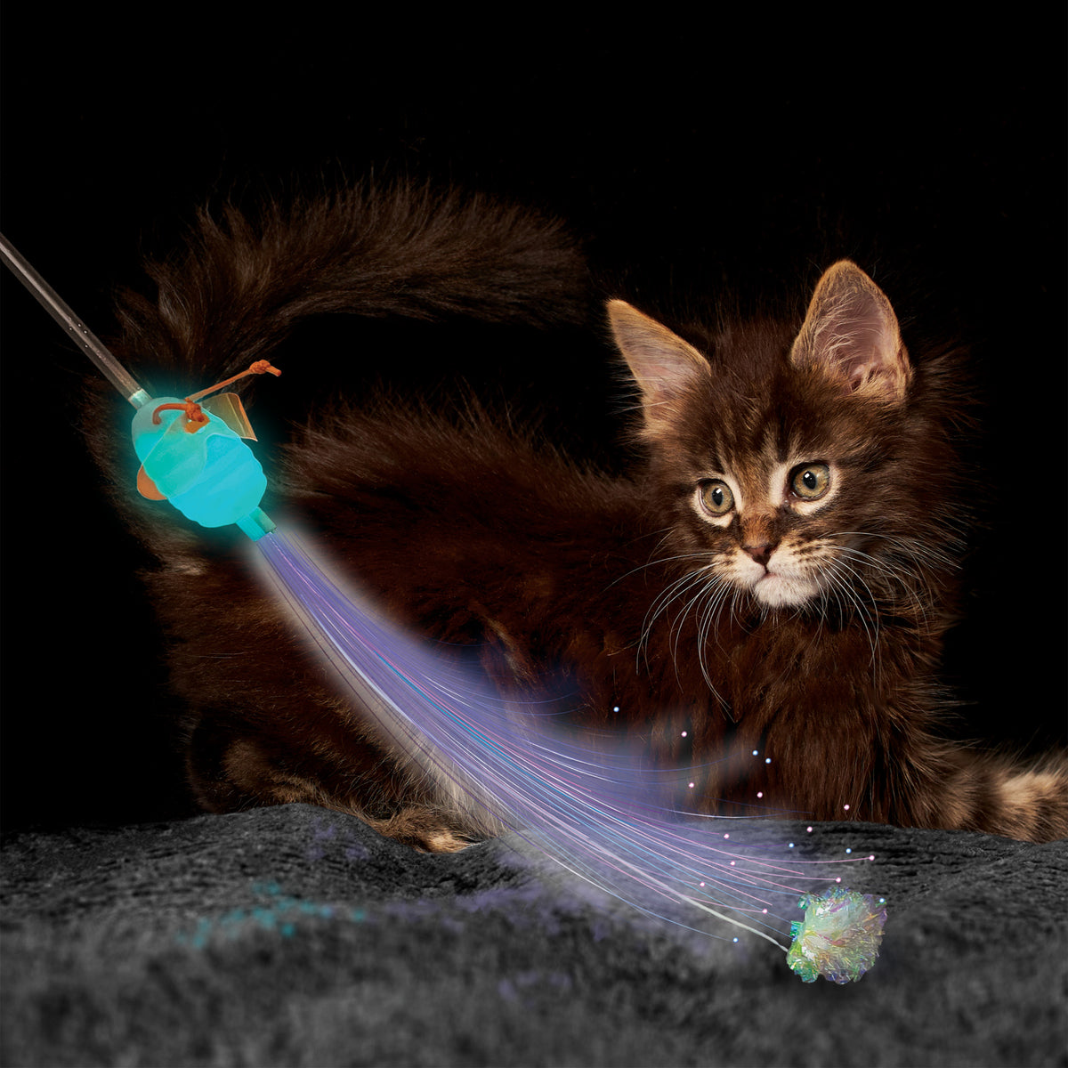 KONG® Teaser Glow Firefly Long Wand Cat Toy — product image 2