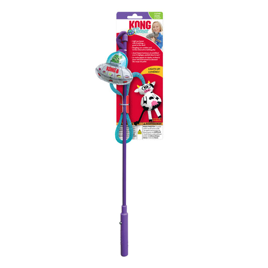 KONG® Teaser UFO Dangling Light-up Cat Toy