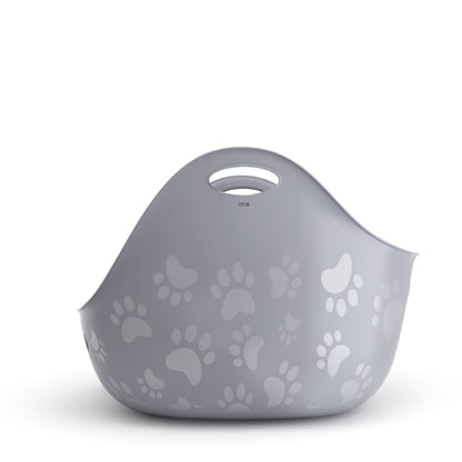 Litter Genie High-Sided Cat Litter Box with Handles, Silver — product image 3