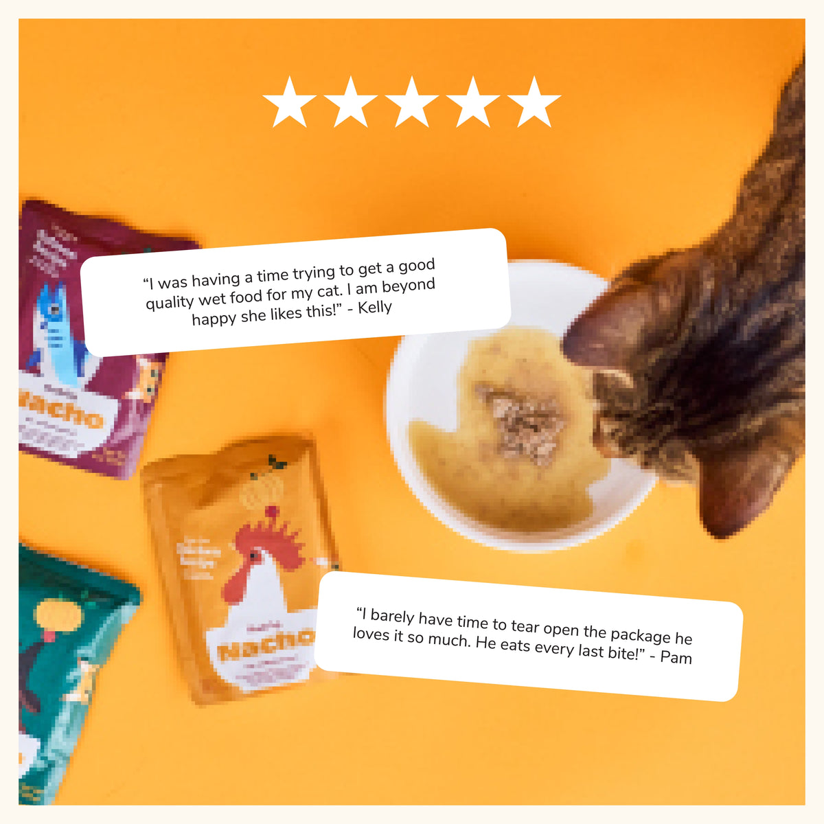 Made by Nacho Wet Cat Food, Cuts in Gravy, Limited Ingredients, Cage-Free Chicken Recipe with Bone Broth for Extra Hydration, 3 oz. Pouch, Limited Ingredients — product image 7