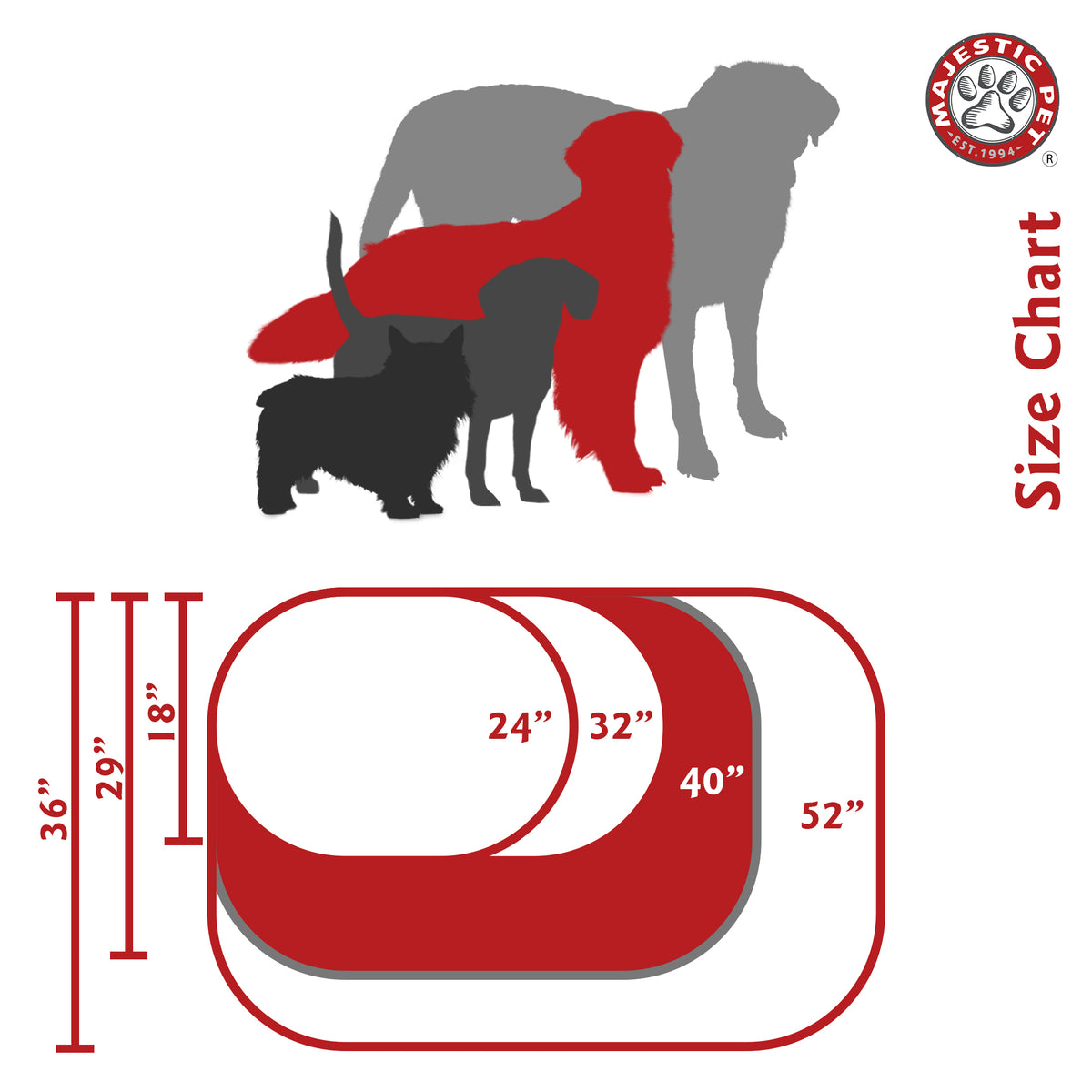 Majestic Pet Solid Poly/Cotton Bagel Dog Bed Spine Support Bolster Machine Washable — product image 4