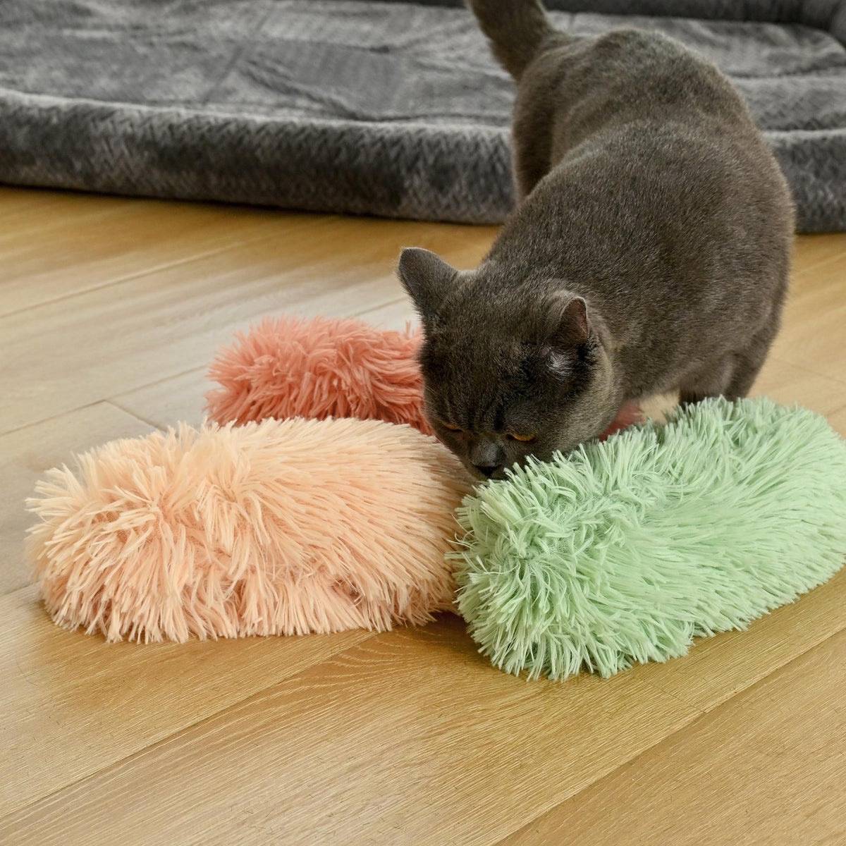 Max & Marlow Catnip Cat Toys Plush Pillow with Crinkle Paper, Interactive Kicker Toys for Indoor Kitty, 3 Pack — product image 6