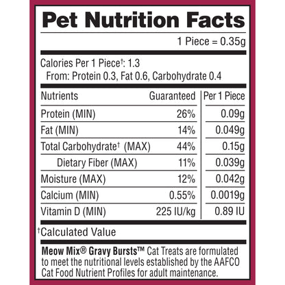 Meow Mix Gravy Bursts Chicken Flavored Cat Treats, 10 oz Bag — product image 10
