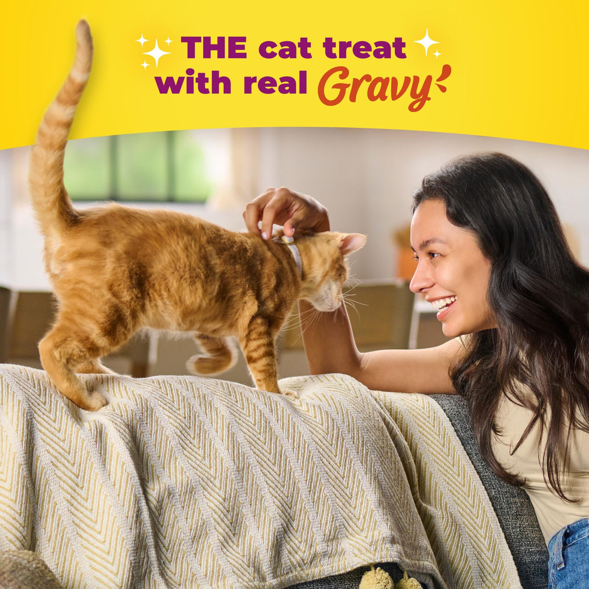 Meow Mix Gravy Bursts Chicken Flavored Cat Treats, 10 oz Bag — product image 3