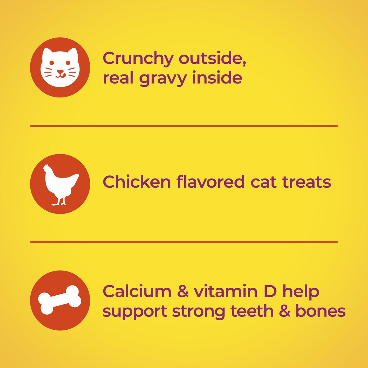 Meow Mix Gravy Bursts Chicken Flavored Cat Treats, 10 oz Bag — product image 4