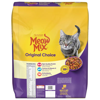 Meow Mix Original Choice Dry Cat Food, All Life Stages, Chicken, Turkey, Salmon & Ocean Fish Flavors, 30 lb Bag — product image 7