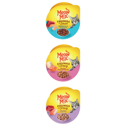 Meow Mix Seafood Selections Variety Pack, Wet Cat Food, 2.75 oz Cup (24 Pack) — product image 7