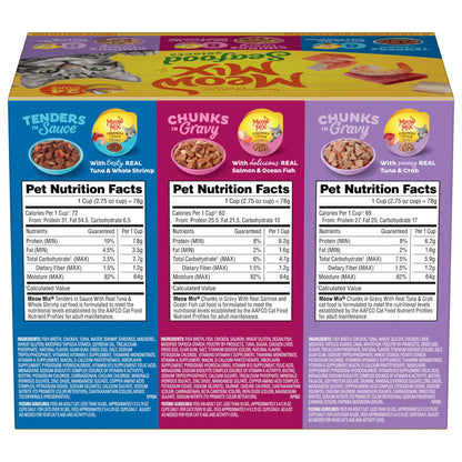 Meow Mix Seafood Selections Variety Pack, Wet Cat Food, 2.75 oz Cup (24 Pack) — product image 9